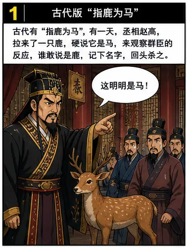 《甄世昊的“指鹿为马”》漫画